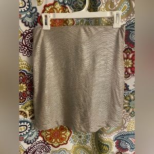BCBGeneration Gold Shimmer Mini Skirt